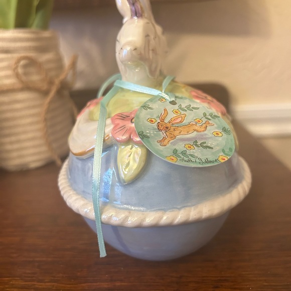 Blue Sky Easter Rabbit Bowl - Picture 2 of 5